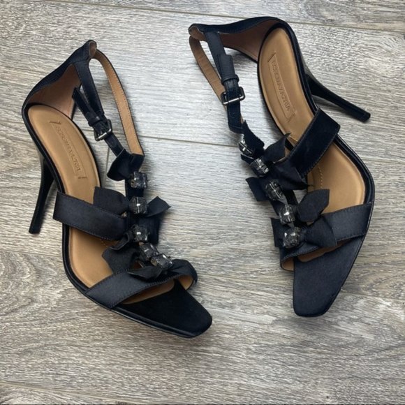 BCBGMAXAZRIA Adabella Satin Strappy Evening Pumps - Picture 2 of 10